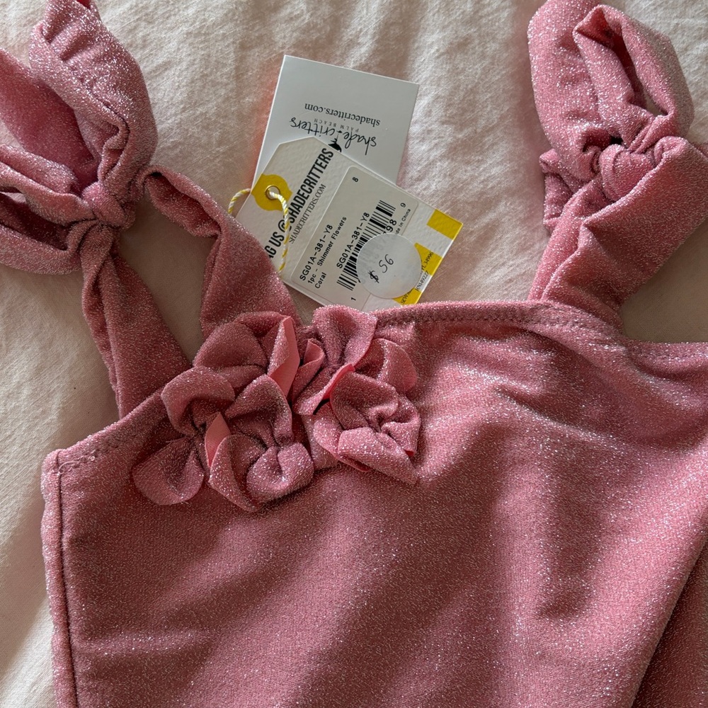 Shade Critters Pink Shimmer One-Piece Swimsuit - Picture 2 of 5